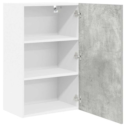 vidaXL Hanging Cabinet Concrete Grey and White 50 x 31 x 80 cm 5