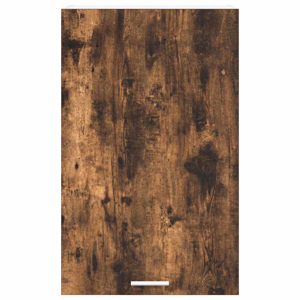vidaXL Hanging Cabinet Smoked Oak and White 50 x 31 x 80 cm 6