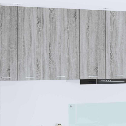 vidaXL Hanging Cabinet Grey Sonoma and White 50 x 31 x 80 cm 1