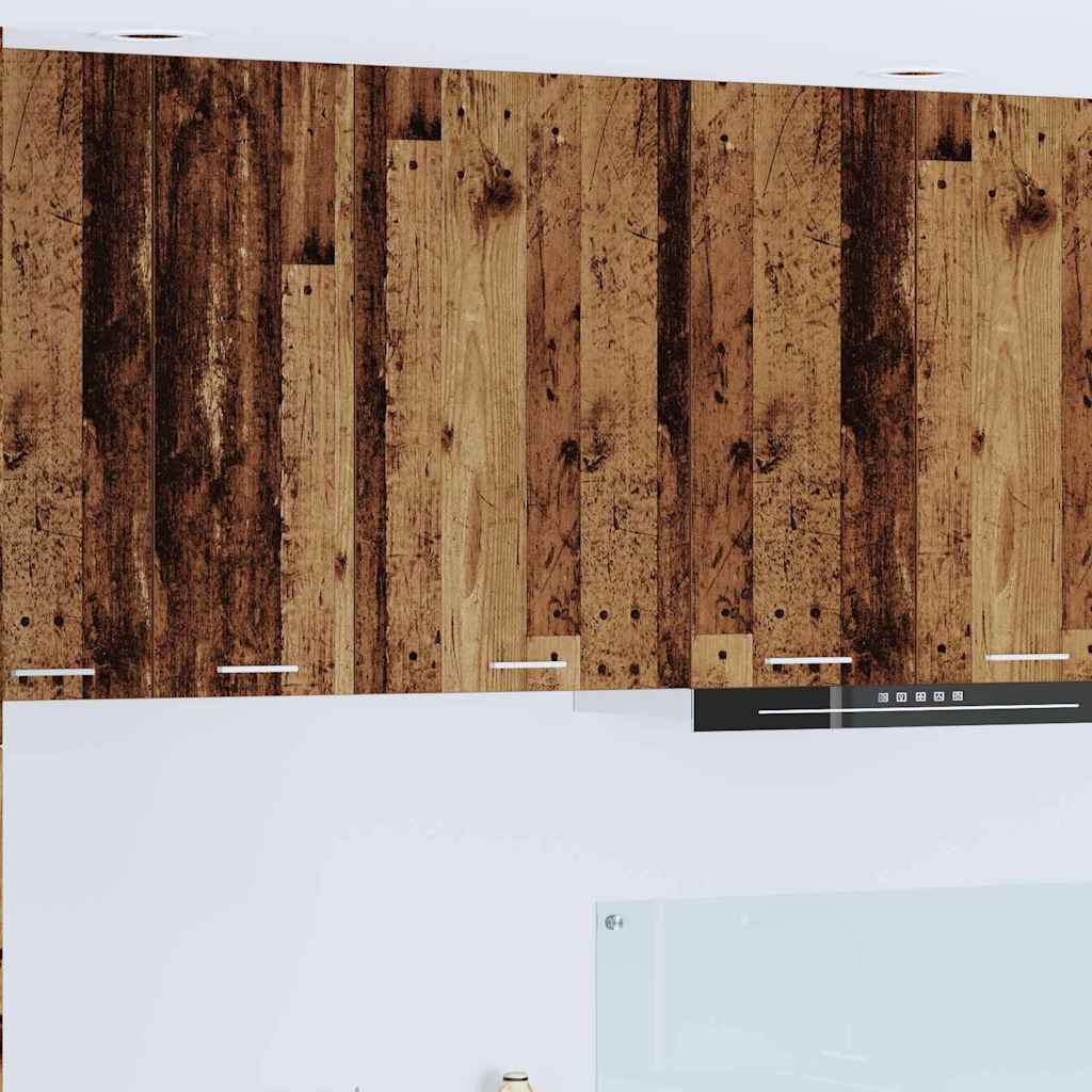 vidaXL Hanging Cabinet Old Wood and White 50 x 31 x 80 cm 1
