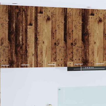 vidaXL Hanging Cabinet Old Wood and White 50 x 31 x 80 cm 1
