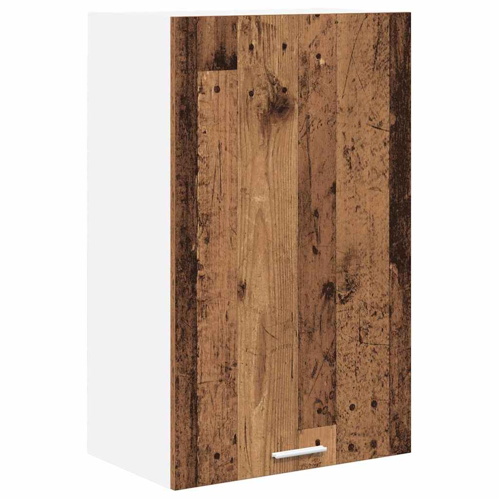 vidaXL Hanging Cabinet Old Wood and White 50 x 31 x 80 cm 2