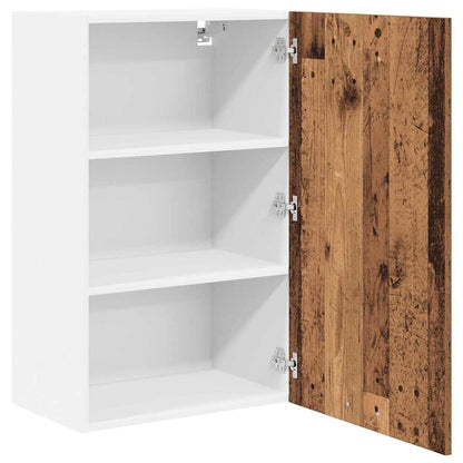 vidaXL Hanging Cabinet Old Wood and White 50 x 31 x 80 cm 5