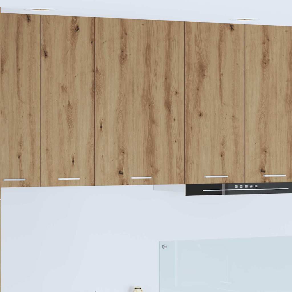 vidaXL Hanging Cabinet Artisan Oak and White 50 x 31 x 80 cm 1