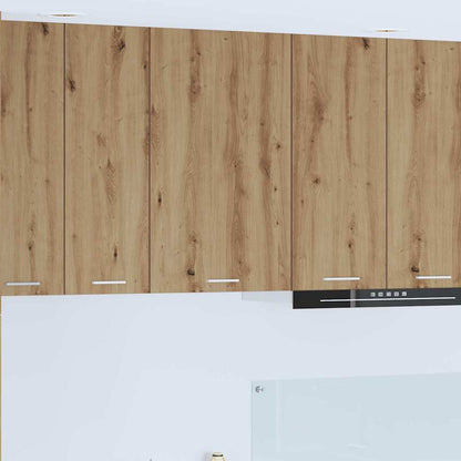 vidaXL Hanging Cabinet Artisan Oak and White 50 x 31 x 80 cm 1