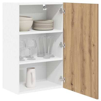vidaXL Hanging Cabinet Artisan Oak and White 50 x 31 x 80 cm 3
