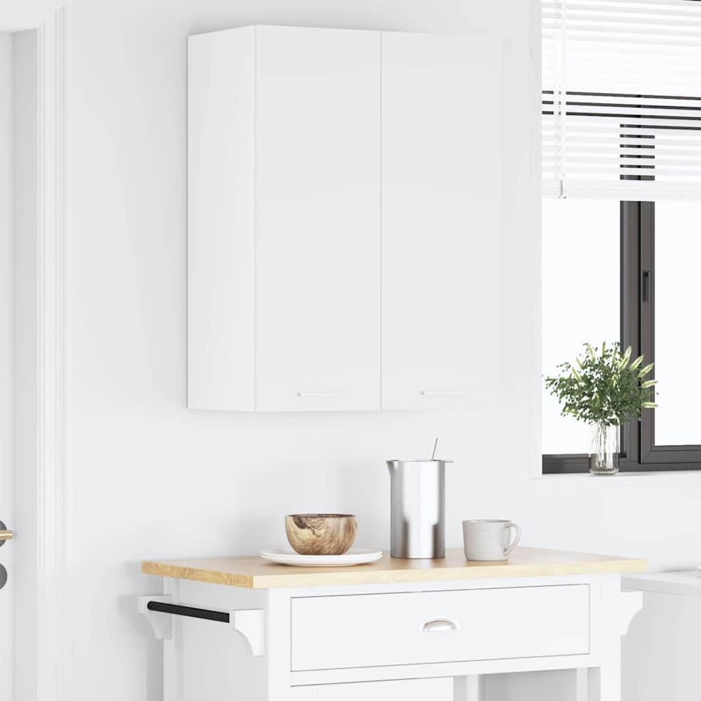 vidaXL Hanging Cabinet White 60 x 31 x 80 cm Engineered Wood 4
