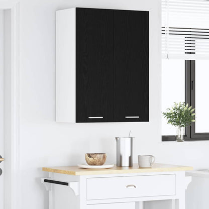 vidaXL Hanging Cabinet Black Oak 60 x 31 x 80 cm Engineered Wood 4