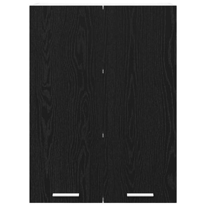 vidaXL Hanging Cabinet Black Oak 60 x 31 x 80 cm Engineered Wood 6