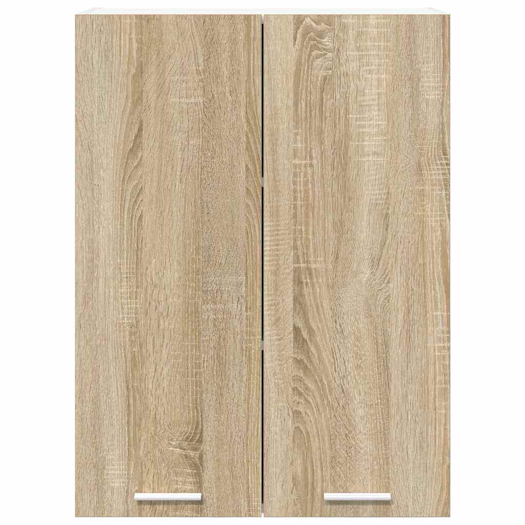 vidaXL Hanging Cabinet Sonoma Oak 60 x 31 x 80 cm Engineered Wood 6