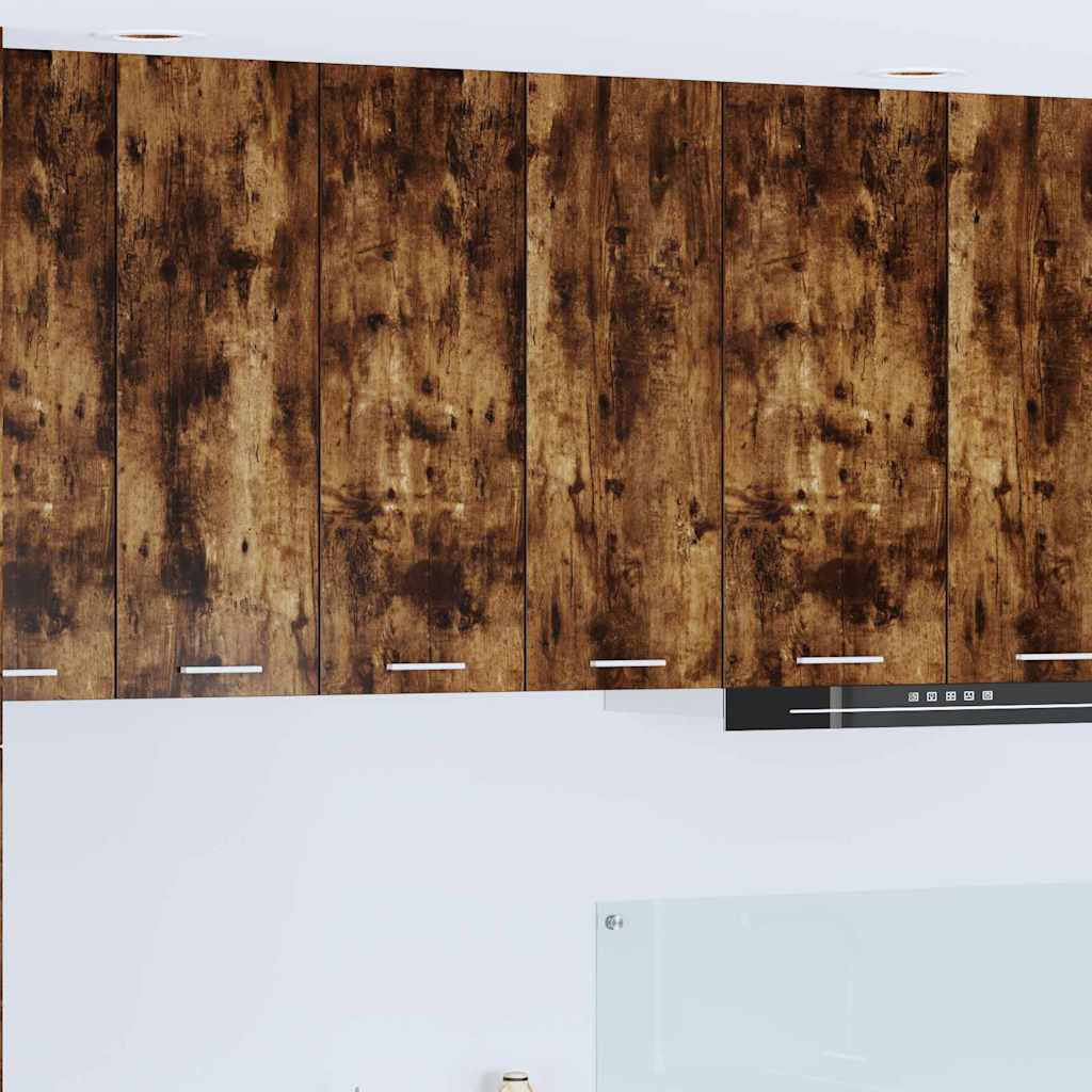 vidaXL Hanging Cabinet Smoked Oak 60 x 31 x 80 cm Engineered Wood 1