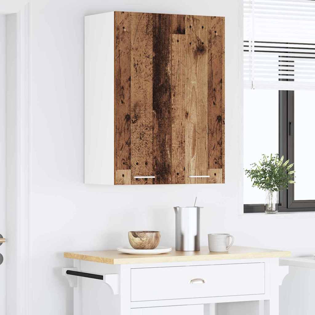vidaXL Hanging Cabinet Old Wood 60 x 31 x 80 cm Engineered Wood 4