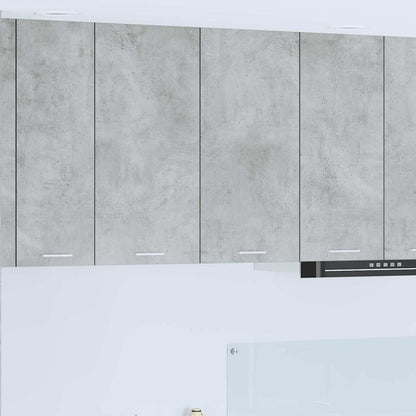 Hanging Cabinet "Lyon" 39.5x31x60 cm Concrete grey 1x hanging cabinet (1 door) 40 cm wide 40 cm high–1x hanging cabinet (2 shelves) 40 cm 1x hanging cabinet (2 doors) 80 cm wide 80 cm high