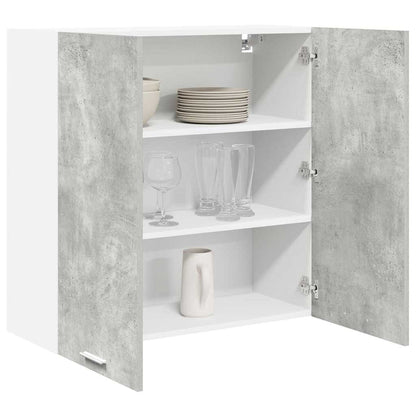 Hanging Cabinet "Lyon" 39.5x31x60 cm Concrete grey 1x hanging cabinet (1 door) 40 cm wide 40 cm high–1x hanging cabinet (2 shelves) 40 cm 1x hanging cabinet (2 doors) 80 cm wide 80 cm high