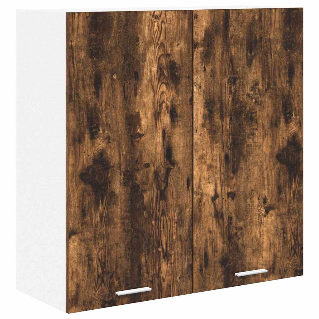 Hanging Cabinet and White 40 x 31 x 80 cm Smoked oak 1x hanging cabinet (1 door) 40 cm wide 80 cm high–1x hanging cabinet (3 shelves) 30 cm 1x hanging cabinet (2 doors) 80 cm wide 80 cm high