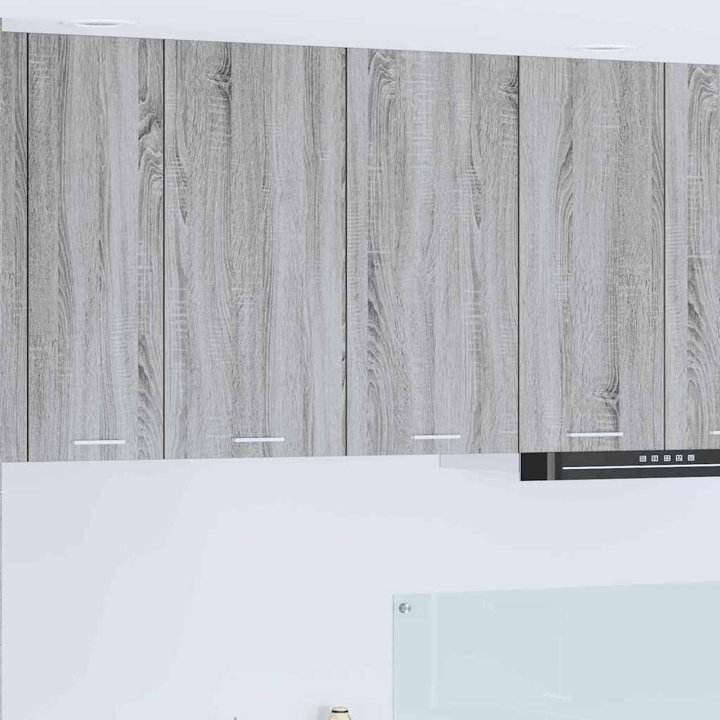 vidaXL Hanging Cabinet Grey Sonoma 80 x 31 x 80 cm Engineered Wood 1