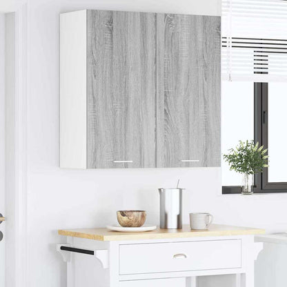 vidaXL Hanging Cabinet Grey Sonoma 80 x 31 x 80 cm Engineered Wood 4