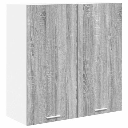 vidaXL Hanging Cabinet Grey Sonoma 80 x 31 x 80 cm Engineered Wood 2