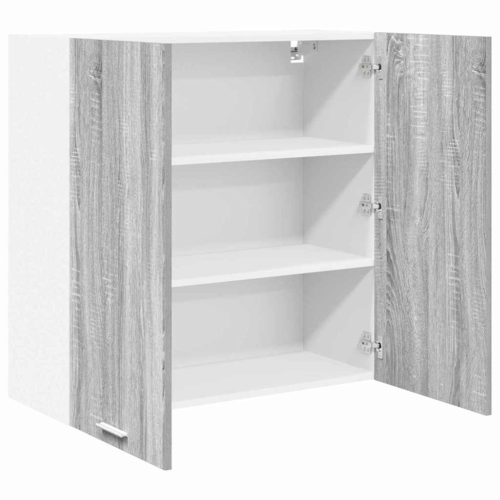 vidaXL Hanging Cabinet Grey Sonoma 80 x 31 x 80 cm Engineered Wood 5