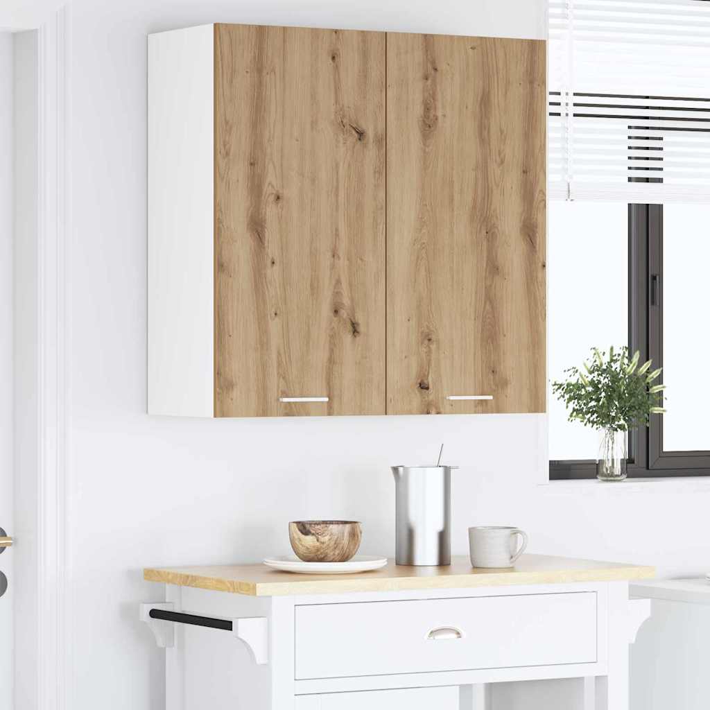 vidaXL Hanging Cabinet Artisan Oak 80 x 31 x 80 cm Engineered Wood 4