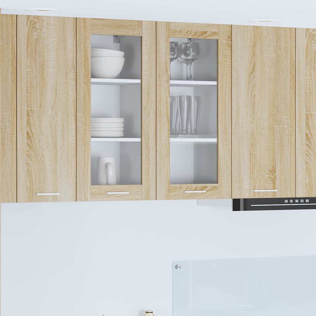 vidaXL Hanging Cabinet Sonoma Oak 40 x 31 x 80 cm Engineered Wood 1