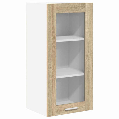 vidaXL Hanging Cabinet Sonoma Oak 40 x 31 x 80 cm Engineered Wood 2