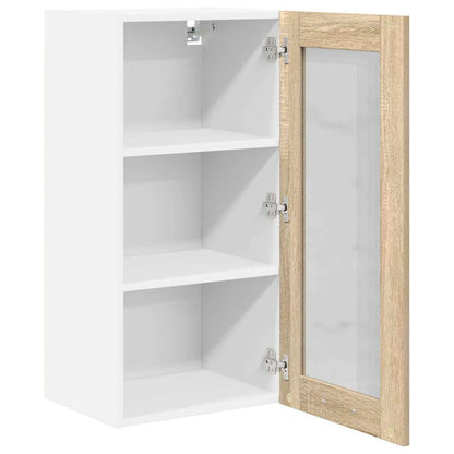 vidaXL Hanging Cabinet Sonoma Oak 40 x 31 x 80 cm Engineered Wood 5
