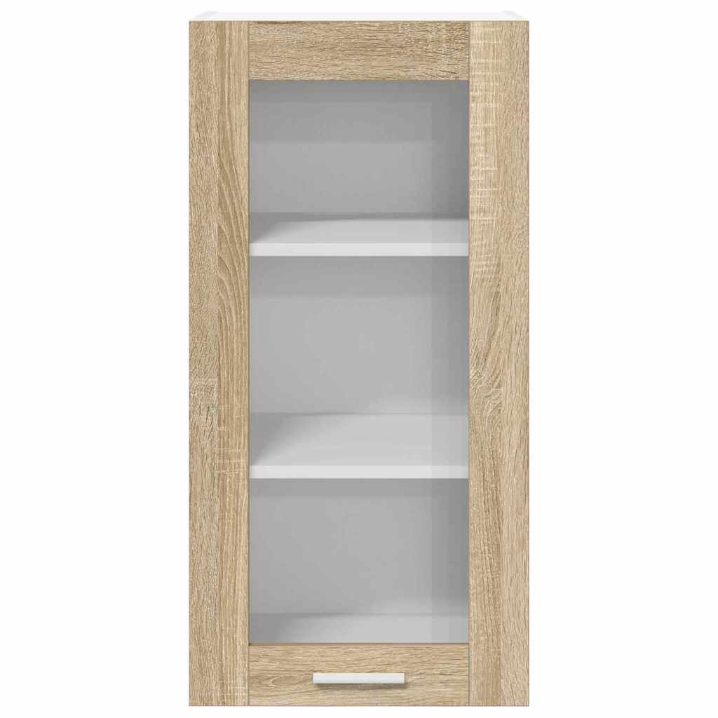 vidaXL Hanging Cabinet Sonoma Oak 40 x 31 x 80 cm Engineered Wood 6