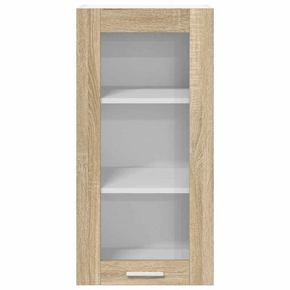 vidaXL Hanging Cabinet Sonoma Oak 40 x 31 x 80 cm Engineered Wood 6