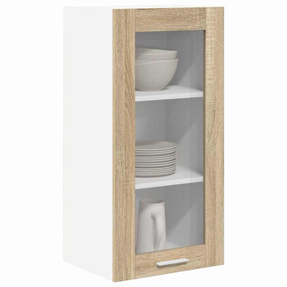 vidaXL Hanging Cabinet Sonoma Oak 40 x 31 x 80 cm Engineered Wood 3