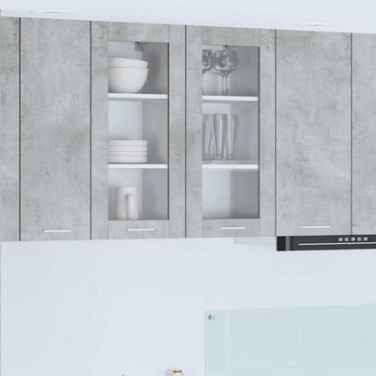 vidaXL Hanging Cabinet Concrete Grey 40 x 31 x 80 cm Engineered Wood 1