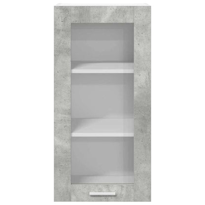 vidaXL Hanging Cabinet Concrete Grey 40 x 31 x 80 cm Engineered Wood 6