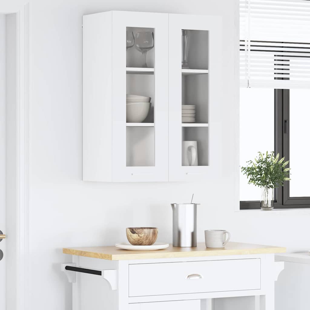 vidaXL Hanging Cabinet White 60 x 31 x 80 cm Engineered Wood 4