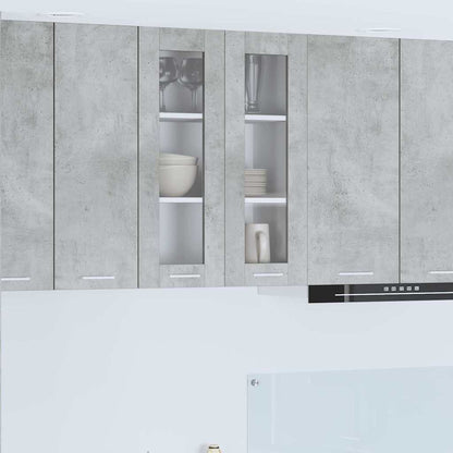 vidaXL Hanging Cabinet Concrete Grey 60 x 31 x 80 cm Engineered Wood 1
