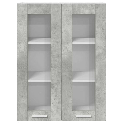 vidaXL Hanging Cabinet Concrete Grey 60 x 31 x 80 cm Engineered Wood 6
