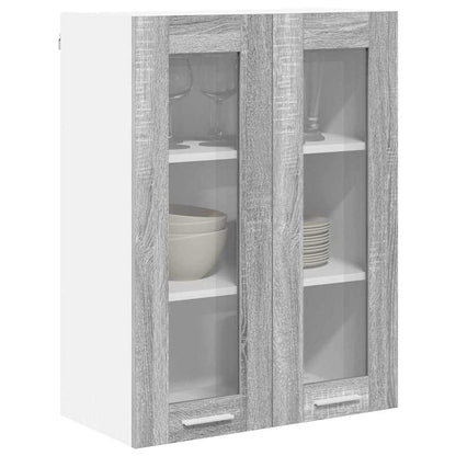 vidaXL Hanging Cabinet Grey Sonoma 60 x 31 x 80 cm Engineered Wood 3