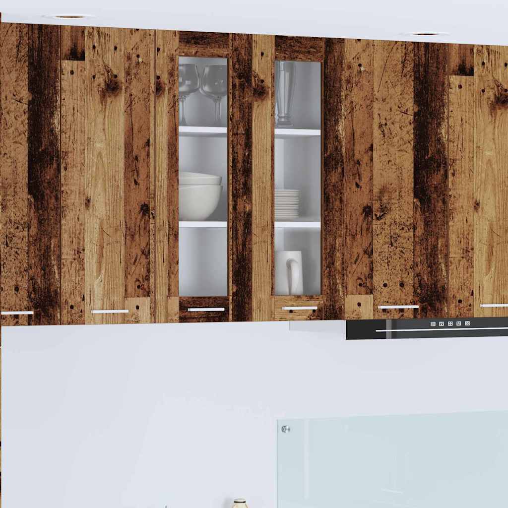 vidaXL Hanging Cabinet Old Wood 60 x 31 x 80 cm Engineered Wood 1