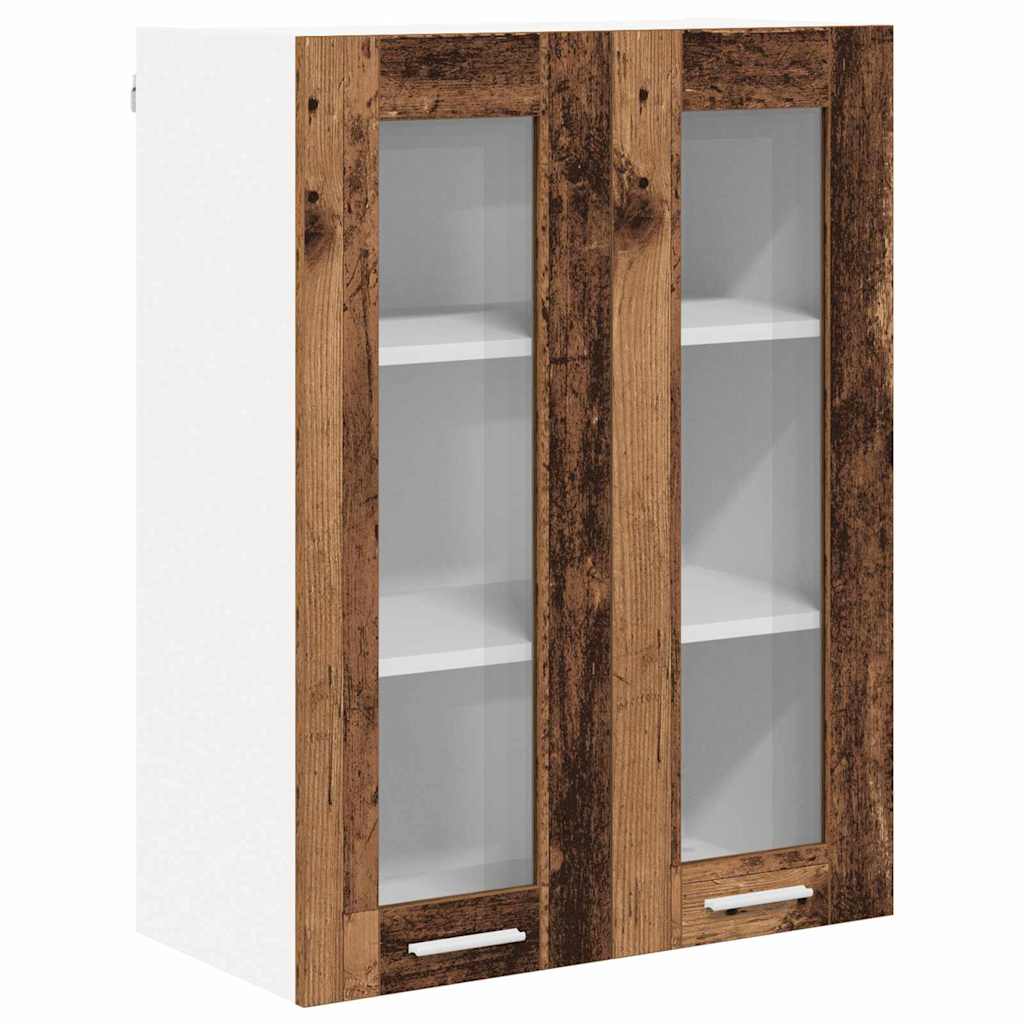 vidaXL Hanging Cabinet Old Wood 60 x 31 x 80 cm Engineered Wood 2