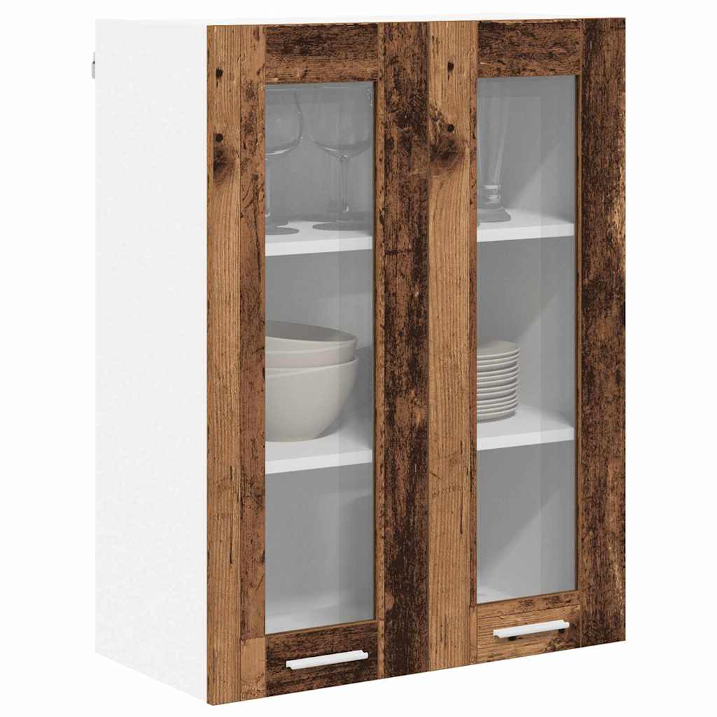 vidaXL Hanging Cabinet Old Wood 60 x 31 x 80 cm Engineered Wood 3
