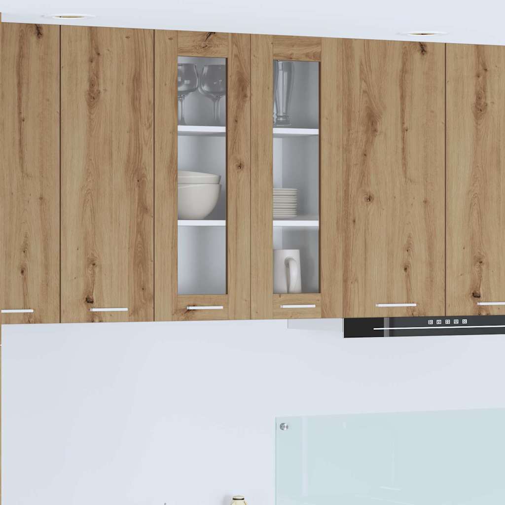 vidaXL Hanging Cabinet Artisan Oak 60 x 31 x 80 cm Engineered Wood 1