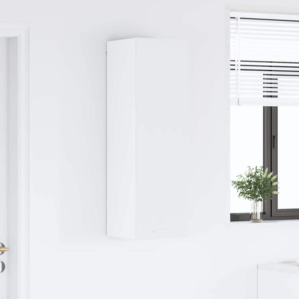 vidaXL Hanging Cabinet White 30 x 31 x 100 cm Engineered Wood 4