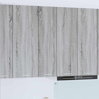 vidaXL Hanging Cabinet Grey Sonoma 30 x 31 x 100 cm Engineered Wood 1