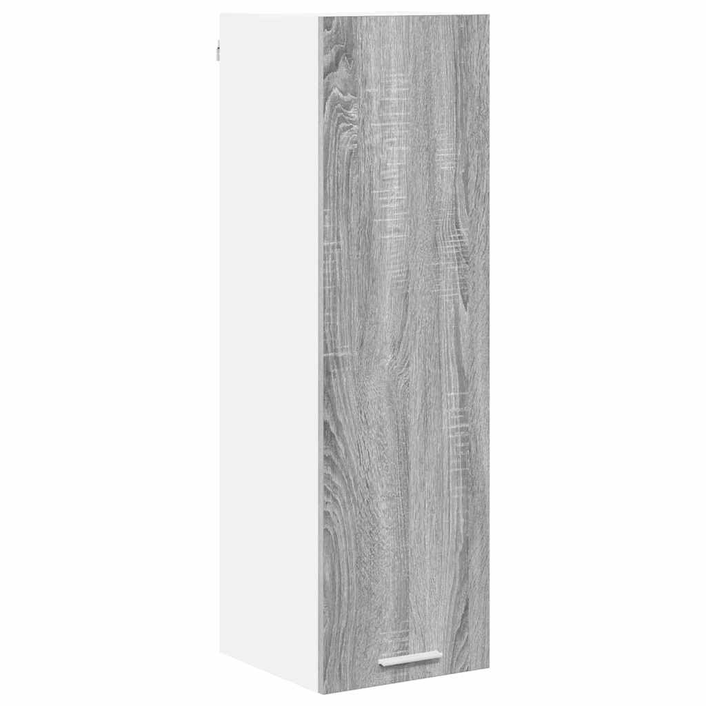 vidaXL Hanging Cabinet Grey Sonoma 30 x 31 x 100 cm Engineered Wood 2
