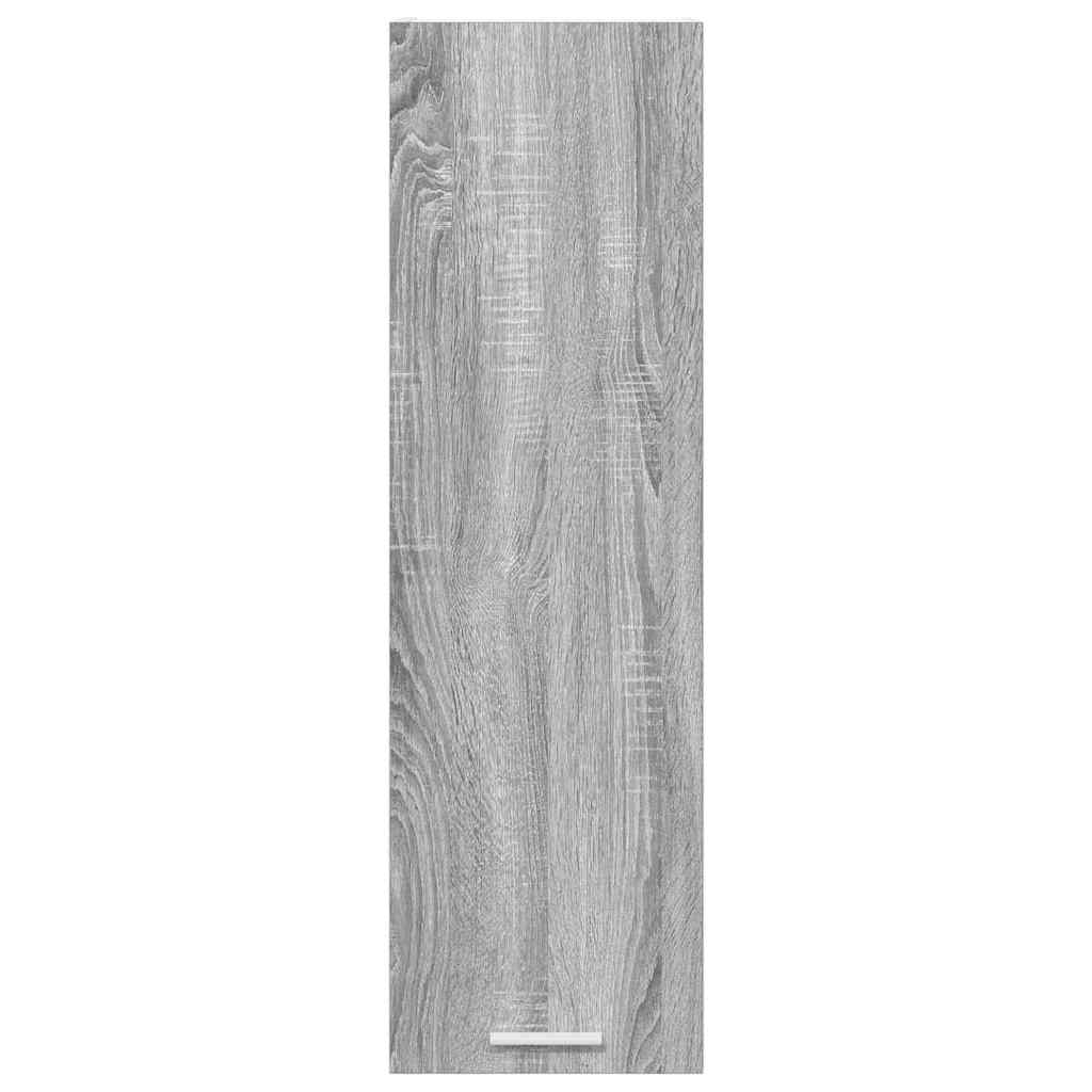 vidaXL Hanging Cabinet Grey Sonoma 30 x 31 x 100 cm Engineered Wood 6