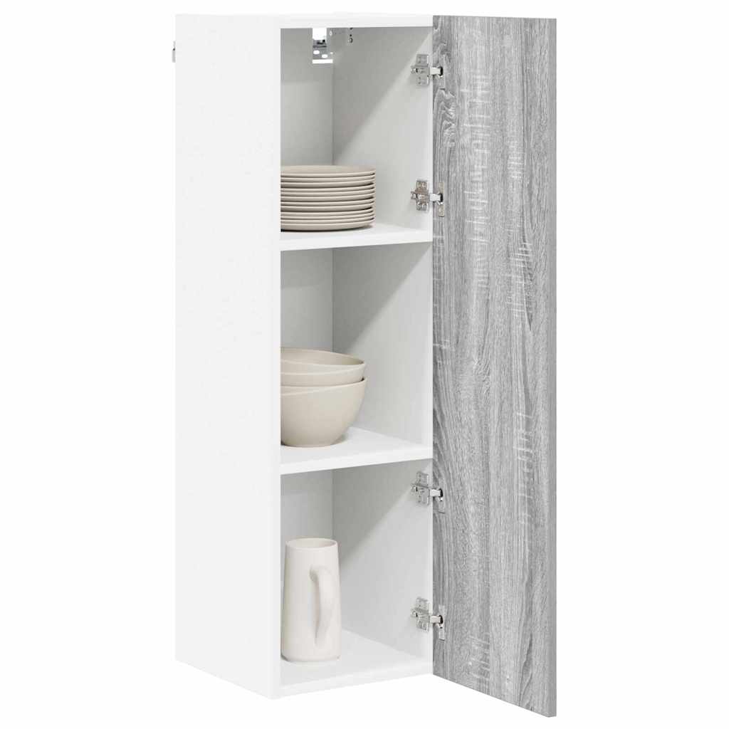 vidaXL Hanging Cabinet Grey Sonoma 30 x 31 x 100 cm Engineered Wood 3