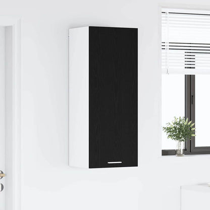 vidaXL Hanging Cabinet Black Oak 40 x 31 x 100 cm Engineered Wood 4