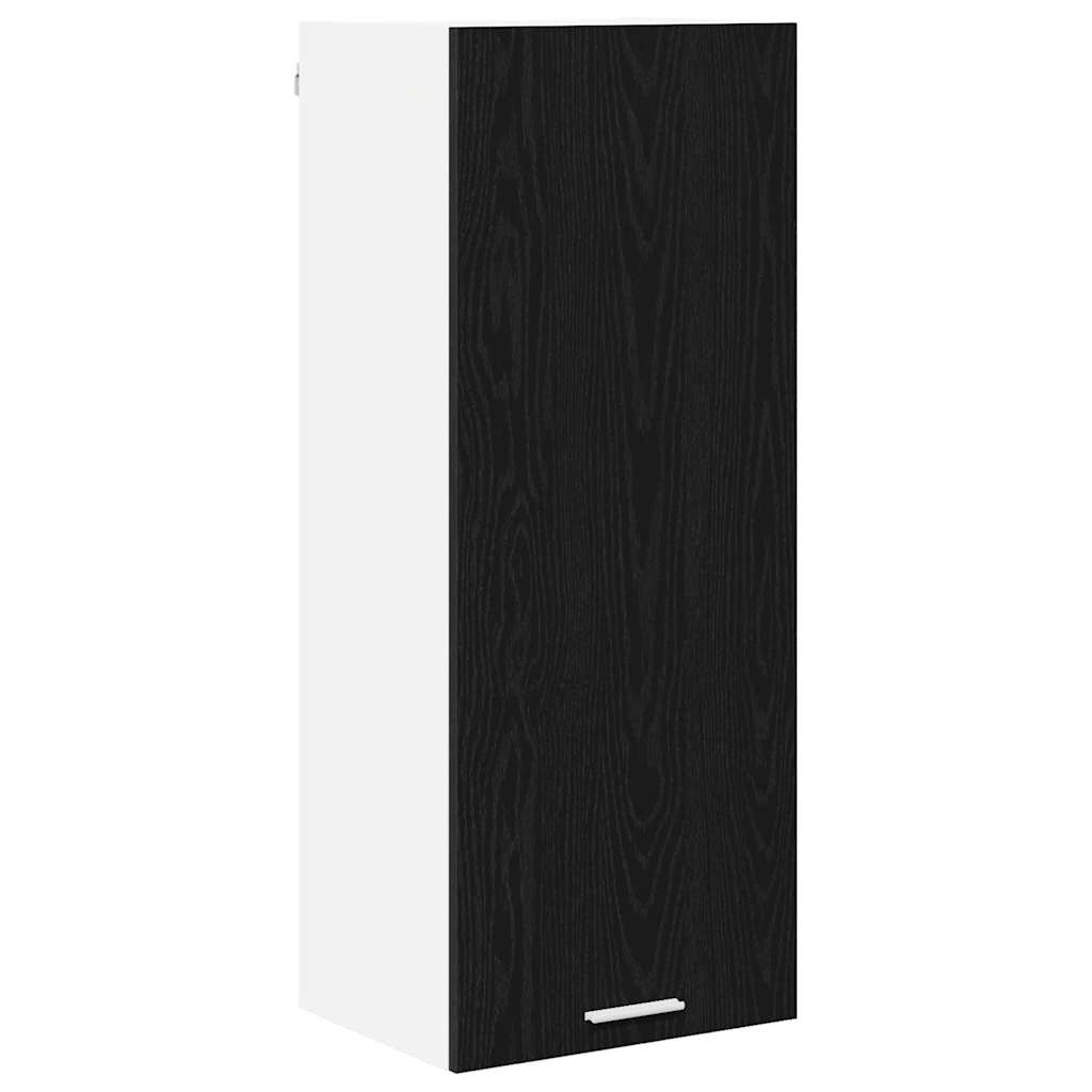 vidaXL Hanging Cabinet Black Oak 40 x 31 x 100 cm Engineered Wood 2