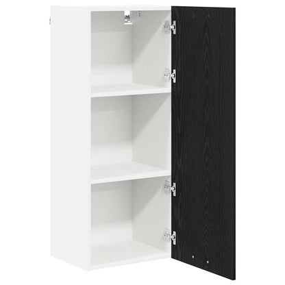vidaXL Hanging Cabinet Black Oak 40 x 31 x 100 cm Engineered Wood 5