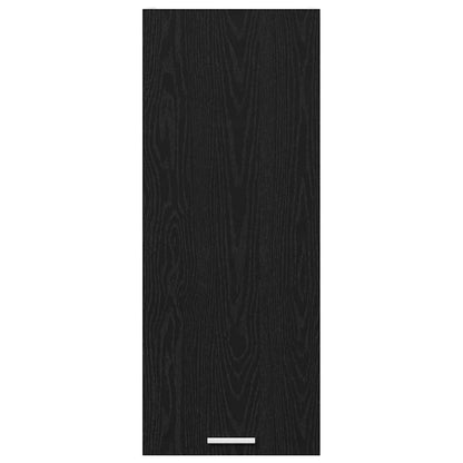 vidaXL Hanging Cabinet Black Oak 40 x 31 x 100 cm Engineered Wood 6