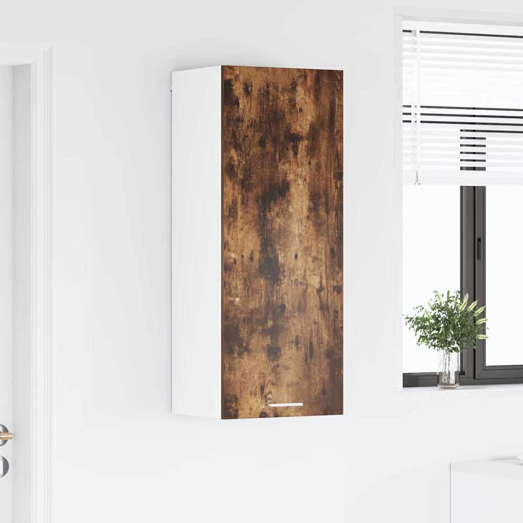 vidaXL Hanging Cabinet Smoked Oak 40 x 31 x 100 cm Engineered Wood 4